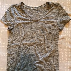 LOFT short-sleeved, pocket grey t-shirt